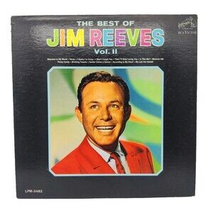 Vintage 1966 Jim Reeves Distant Drums Record Vinyl RCA-Victor LP 1960s Music '66